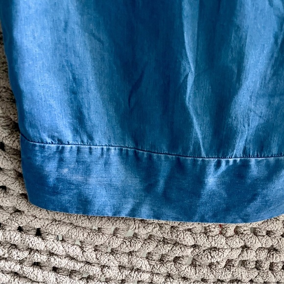 Angela Mara Sleeveless Denim Dress Size Medium - Picture 3 of 10